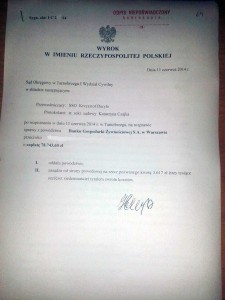 Wyrok w sprawie przeciwko BGŻ  - AntyWindyk.pl