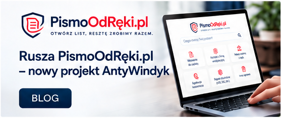 PismoOdRęki.pl – nowy projekt Kancelarii AntyWindyk PismoOdRęki.pl – nowy projekt Kancelarii AntyWindyk